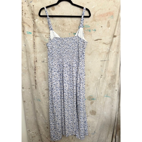 Abercrombie & Fitch Cinch Front Midi Dress with Slit - Picture 5 of 7